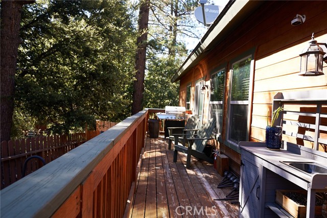 Wrap around deck