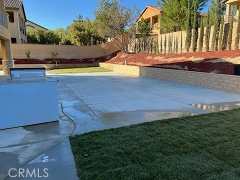New planter wall & cement poured less than a year ago!