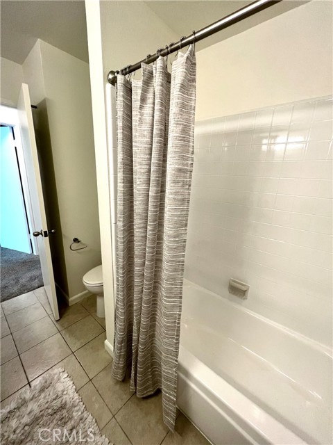 Newly remodeled bath with tub.