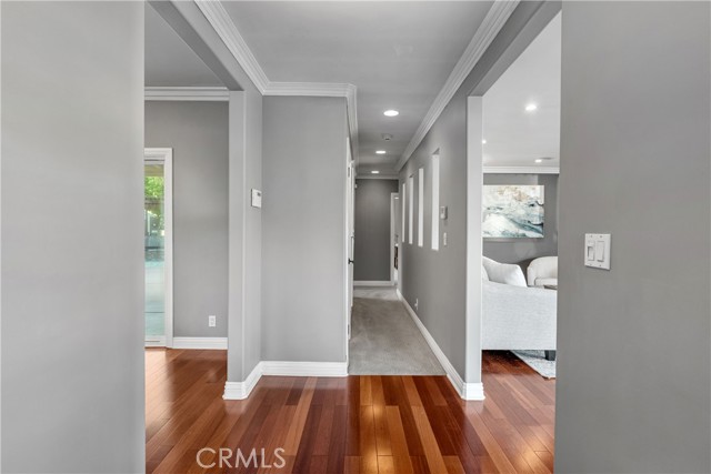 View of the entry looking toward the bedroom quarters.