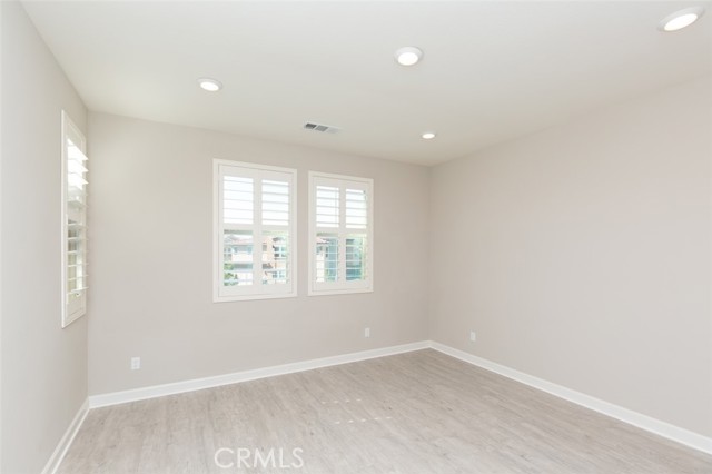 Primary bedroom, view from hallway