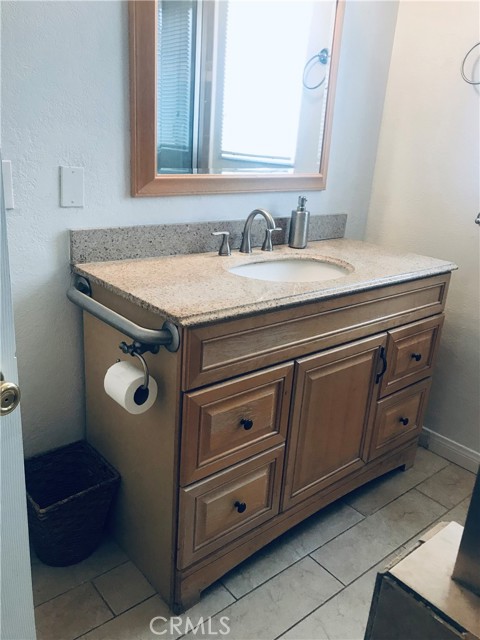 Down stairs full bathroom.