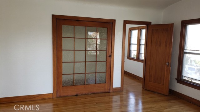 One of the upstairs front unit showing the large closet and added small nook - photo taken by the owners