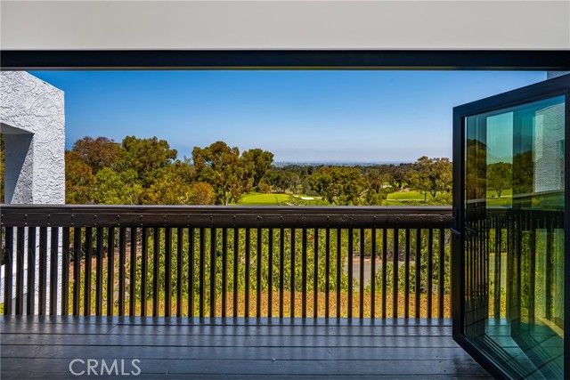 Main level living room balcony
