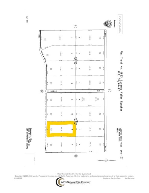 0 Verde Road, Lucerne Valley, California 92356, ,Land,For Sale,0 Verde Road,CRTR22181442