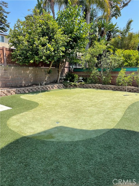 Back yard golf putting