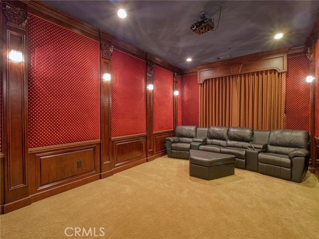 Professional Movie Theater with surround sound system