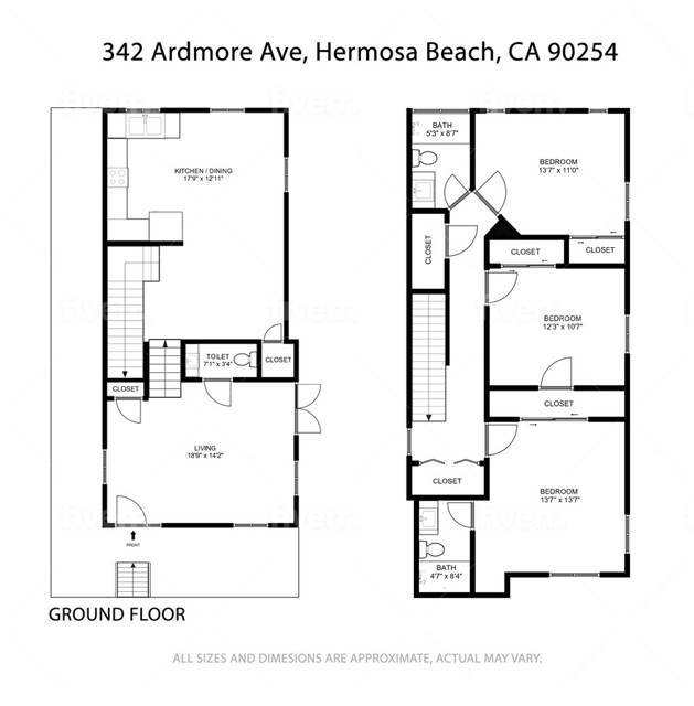 342 Ardmore Avenue, Hermosa Beach, California 90254, 3 Bedrooms Bedrooms, ,2 BathroomsBathrooms,Residential,Sold,Ardmore,SB21187541