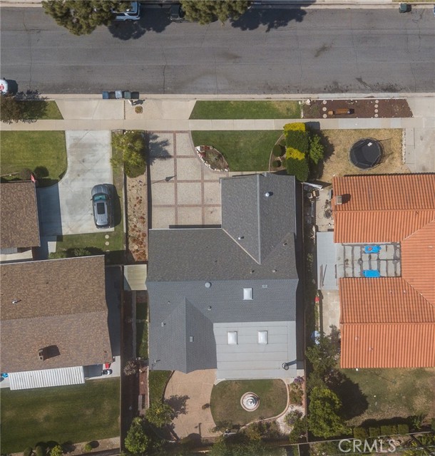 Aerial view of roof