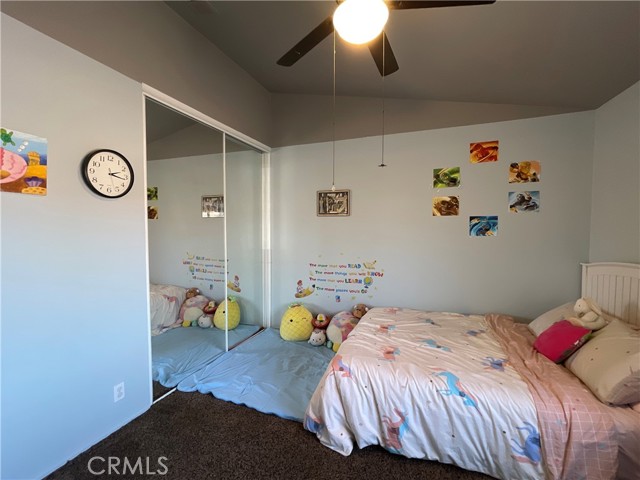 All the bedrooms have mirror doors for the closet areas.