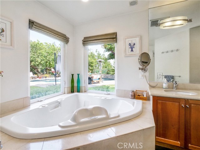 View of Yard from Master Bathroom
