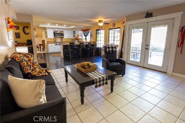 Family room is adjacent to the kitchen which makes it easy when entertaining.