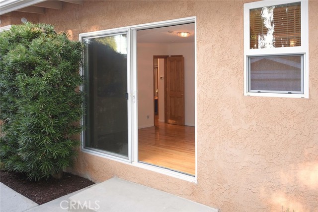 View of Master Bedroom from patio