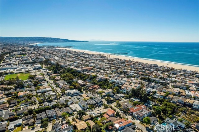 Aerial view looking South