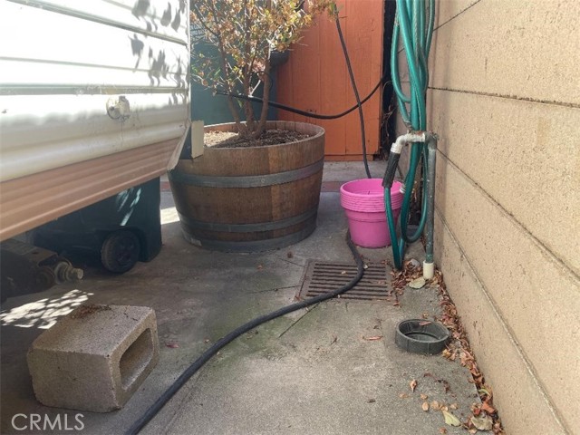 RV hookups. Water, electric & cleanout.