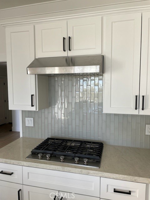 Cooktop in kitchen