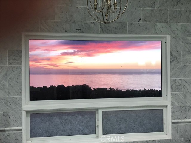 Sunset view from the master bathroom