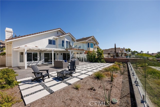 Backyard with ocean views