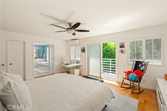 garden view from primary bedroom