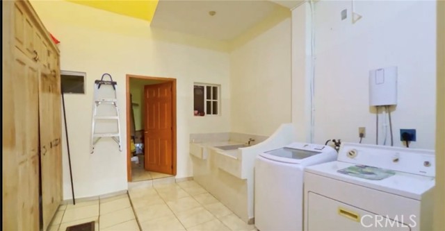 laundry area with service quaters