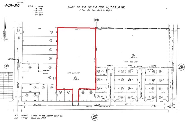 Detail Gallery Image 2 of 2 For 40830 Acacia Ave, Hemet,  CA 92544 - – Beds | – Baths