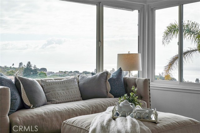 Master bedroom's sitting area with views of Catalina and sunsets.