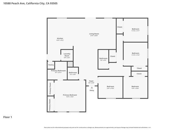 Detail Gallery Image 57 of 57 For 10588 Peach Ave, California City,  CA 93505 - 4 Beds | 2/1 Baths