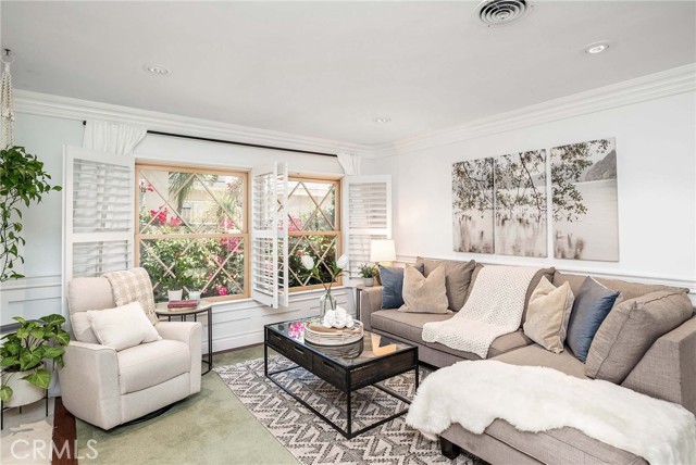 Living area with shutters open