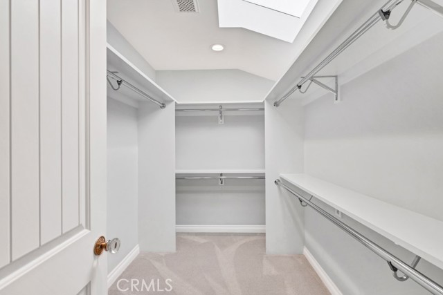 Walk in closet in Master