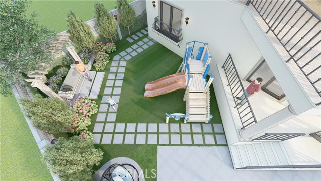 rendering drawing of potential backyard