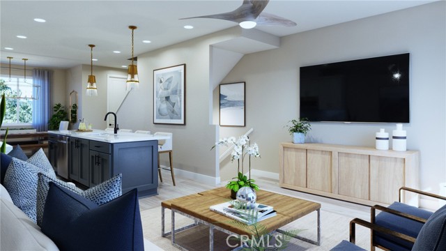 rendering - Plan 6 living room