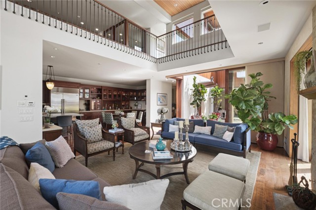 kitchen, dining area, great room to courtyard