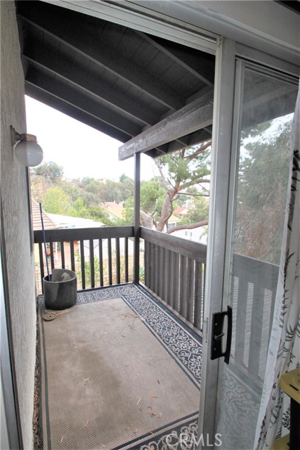 Balcony-- from Master Bedroom