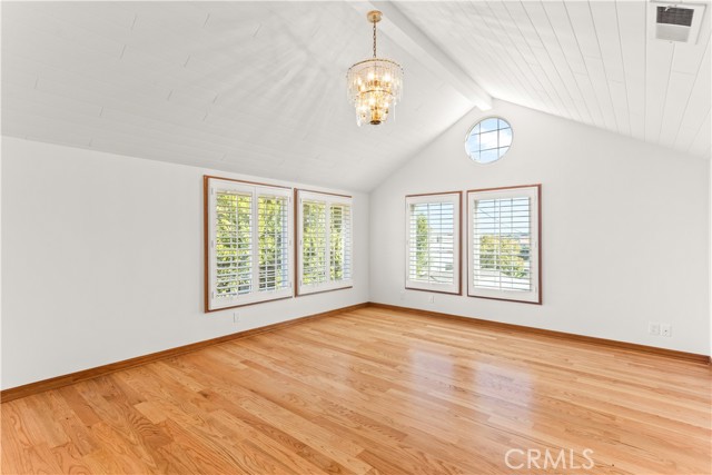 Large Master Bedroom with Vaulted Ceiling