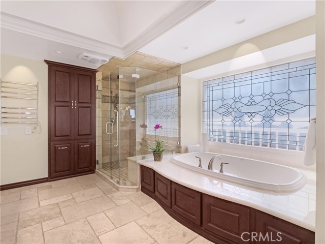 Tub & Shower in Primary Bathroom