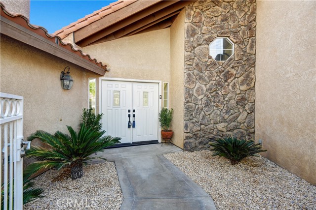 Front door with courtyard