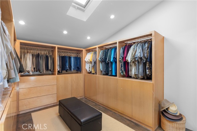 Spacious walk in closet