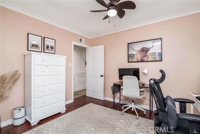 The office looking at the hall door!