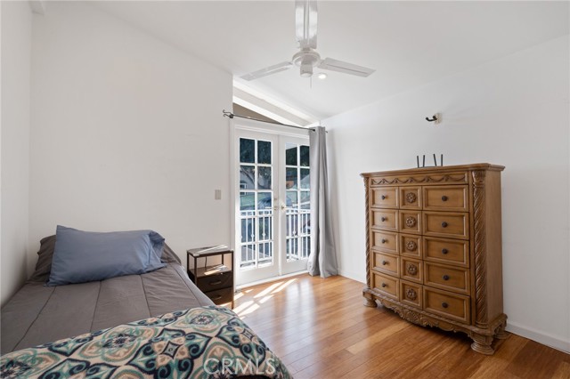 Bedroom one with balcony that overlooks LA lights