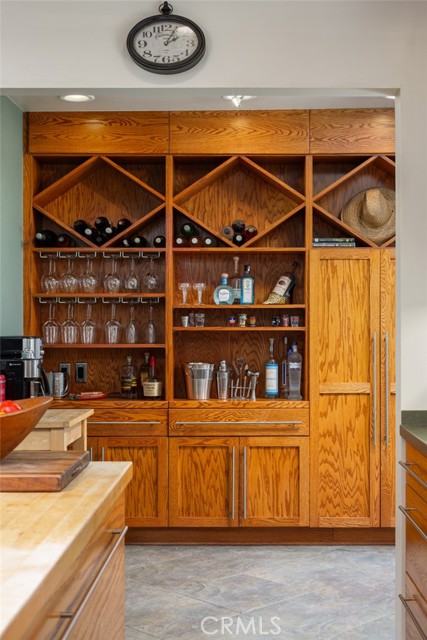 coffee/wine bar and pantry