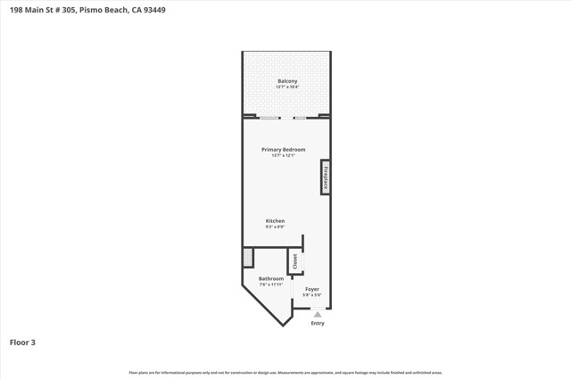 Detail Gallery Image 2 of 25 For 198 Main St #305,  Pismo Beach,  CA 93449 - 0 Beds | 1 Baths