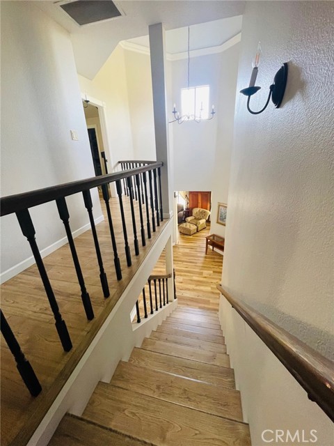 Staircase from main entryway