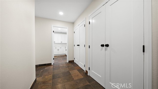 Garage level hallway