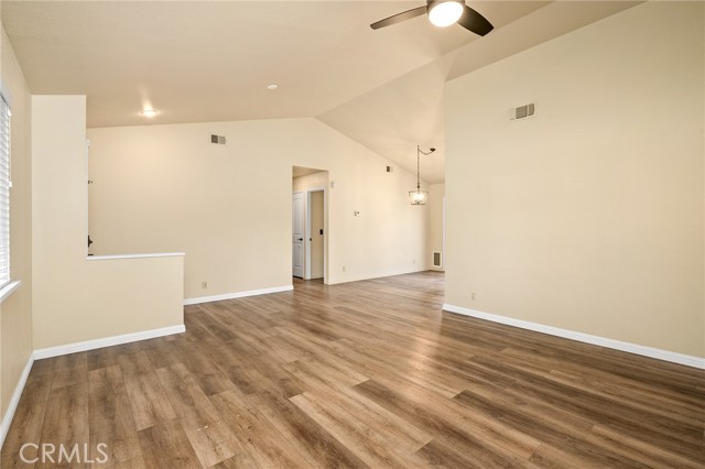 The living room flows into the dining area which is attached to the kitchen. Entertaining will be a breeze.
