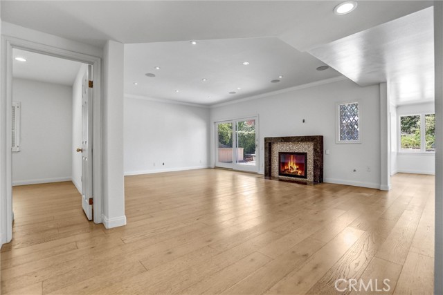 Living room and downstairs bedroom