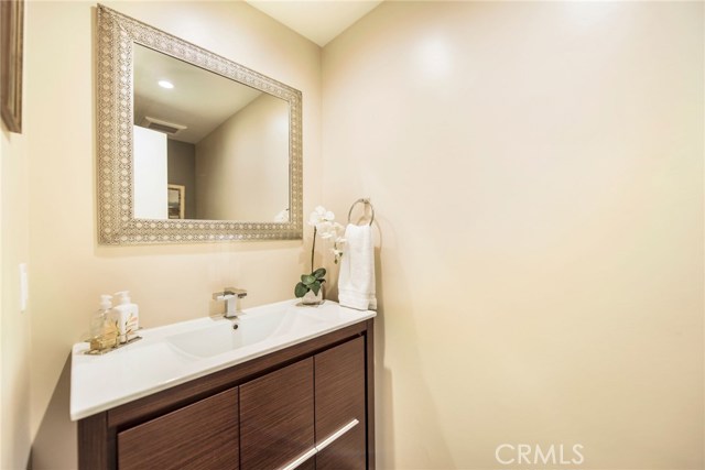 Remodeled powder room