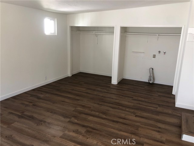 washer dryer area without the doors on