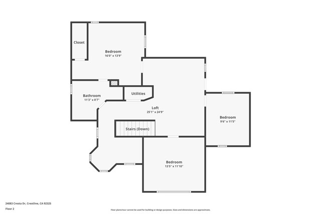 Detail Gallery Image 50 of 50 For 24083 Cresta Dr, Crestline,  CA 92325 - 4 Beds | 2/1 Baths