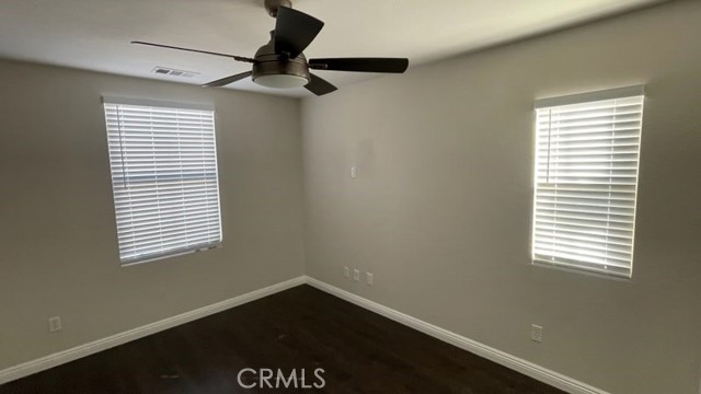 Newly installed blinds in the bedroom