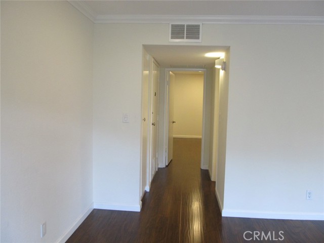 Hallway to second bedroom from the living room.